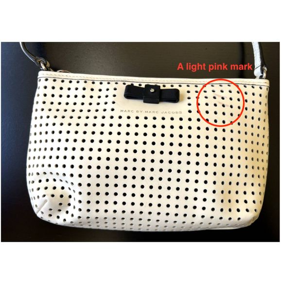 Marc Jacobs black bow crossbody purse, cream color - Picture 6 of 11